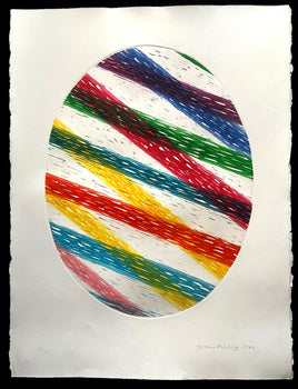 Piero Dorazio ''Oval No. 1'' Aquatint 58X76
