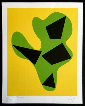 Jean Hans Arp Lithograph Coa Signed Op/Numbered In Pencil Crayon