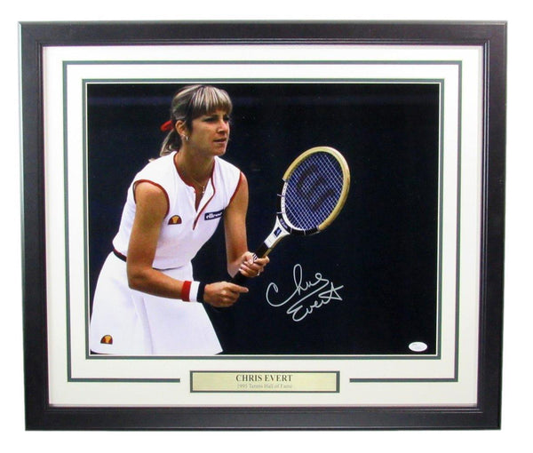 Chris Evert Autographed 16X20 Photo Tennis Champ