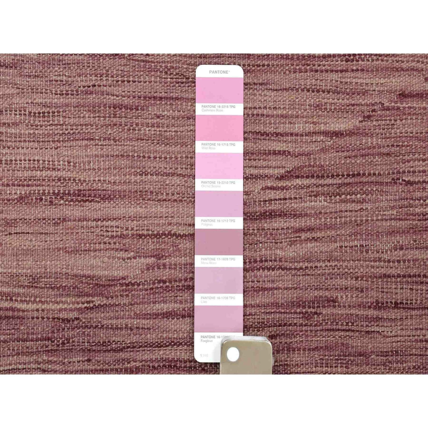 2'8"X10' Lavender Reversible Kilim Pure Wool Hand Woven Runner Rug