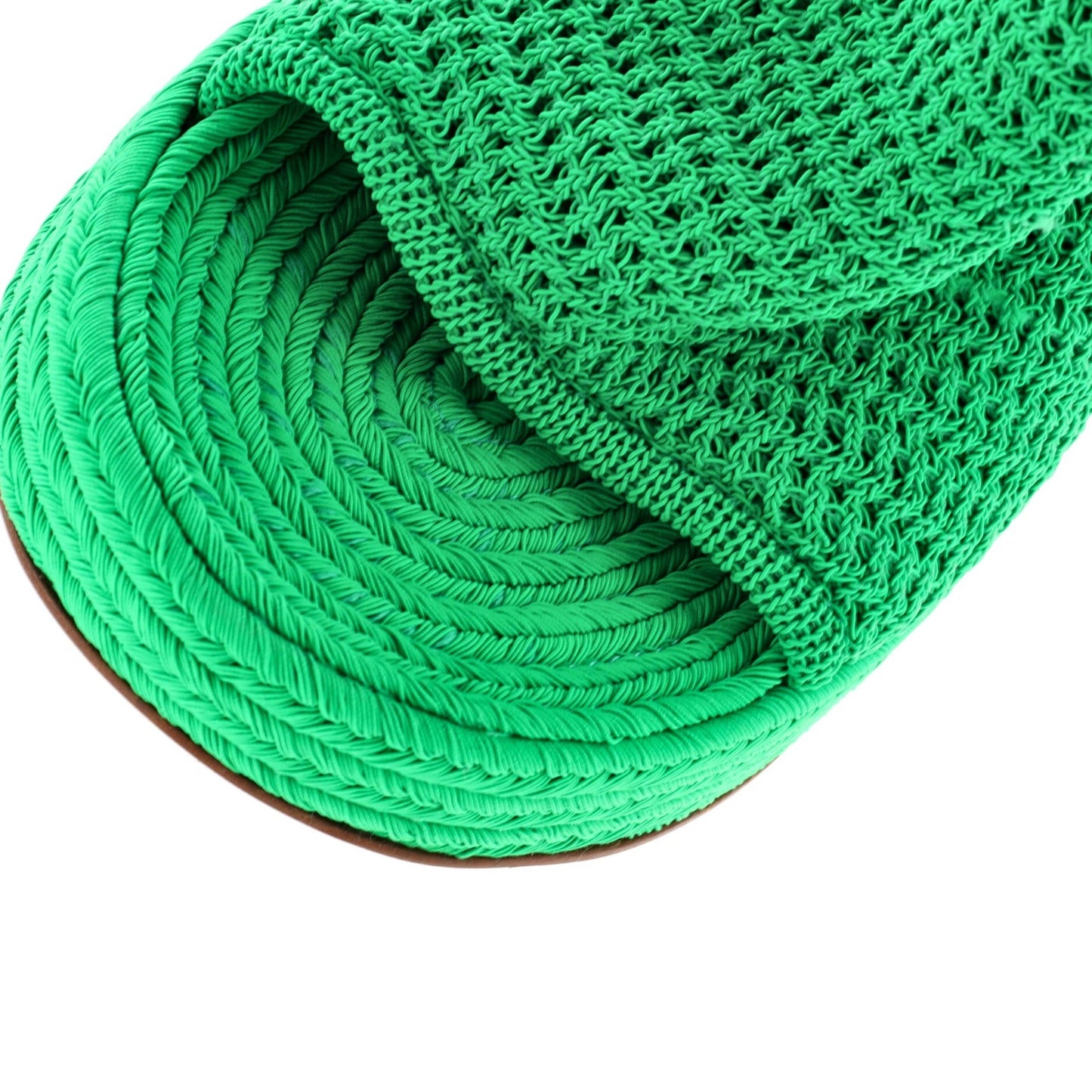 Bottega Veneta Women'S Slide Platform Wedge Sandals Knit Fabric