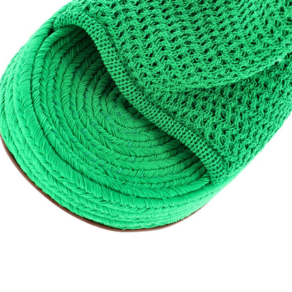 Bottega Veneta Women'S Slide Platform Wedge Sandals Knit Fabric