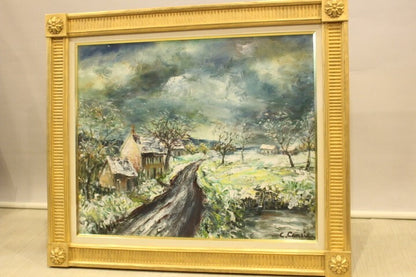Constant Censier (France) 'Snowy Landscape'