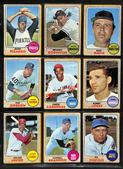 1968 Topps Baseball Card Complete Set (1-598) Bench Ryan Mantle Mays 195367