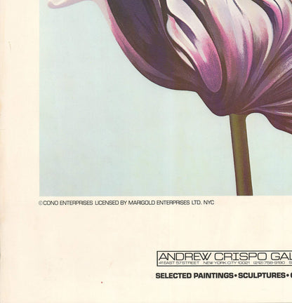 Lowell Nesbitt Parrot Tulip On White Signed " Offset Lithograph 198