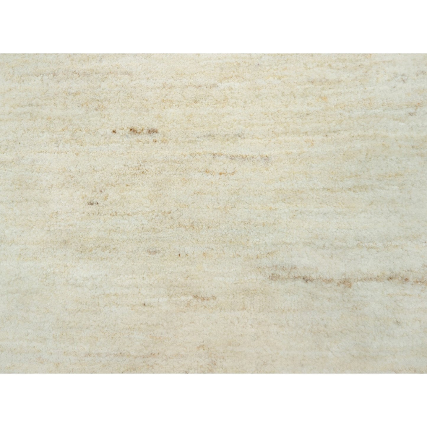 Rug 2'x3' White Denser Weave Wool Soft Touch Hand Knotted Runner Oriental