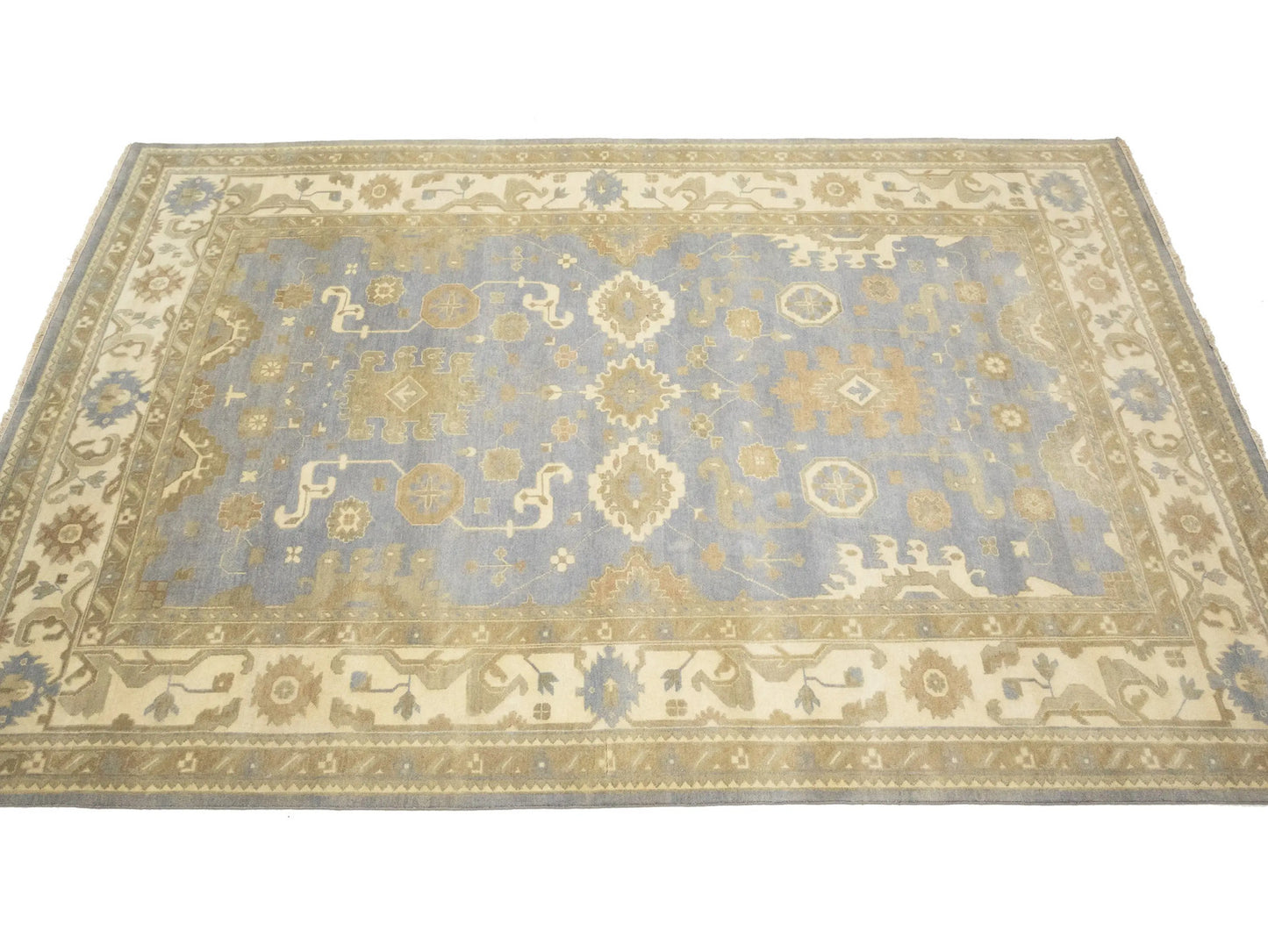 Extra Large Handmade Oushak 10X14 ft Oriental Rug Floral Carpet Living Room
