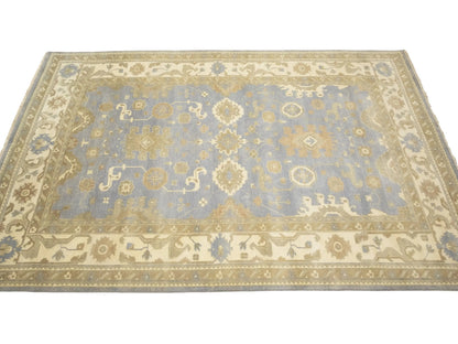 Extra Large Handmade Oushak 10X14 ft Oriental Rug Floral Carpet Living Room