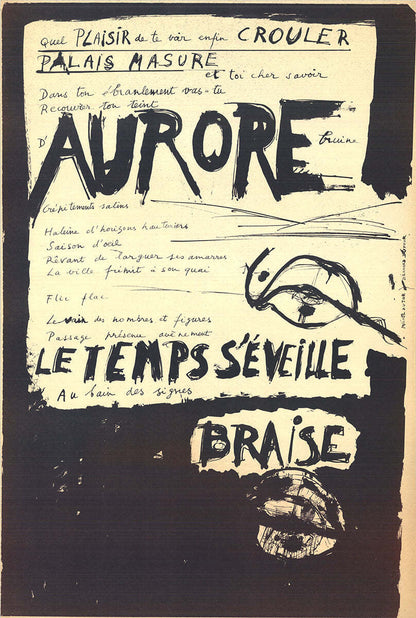 Bernard Dufour Time Dawns... " Lithograph Contemporary