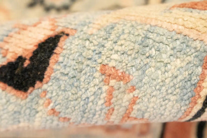 Distressed Ziegler Tribal Floral Rug Hand-Knotted