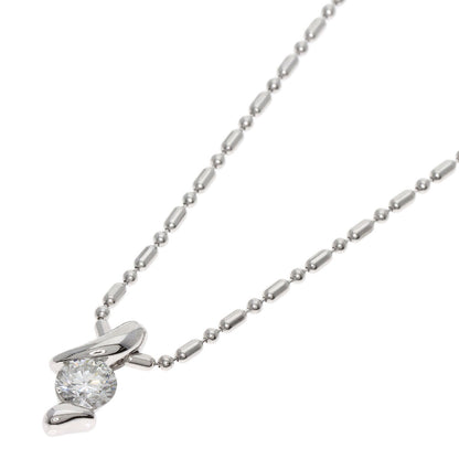0.32Ct Diamond Necklace Platinum Pt900 Pt850 4.4G