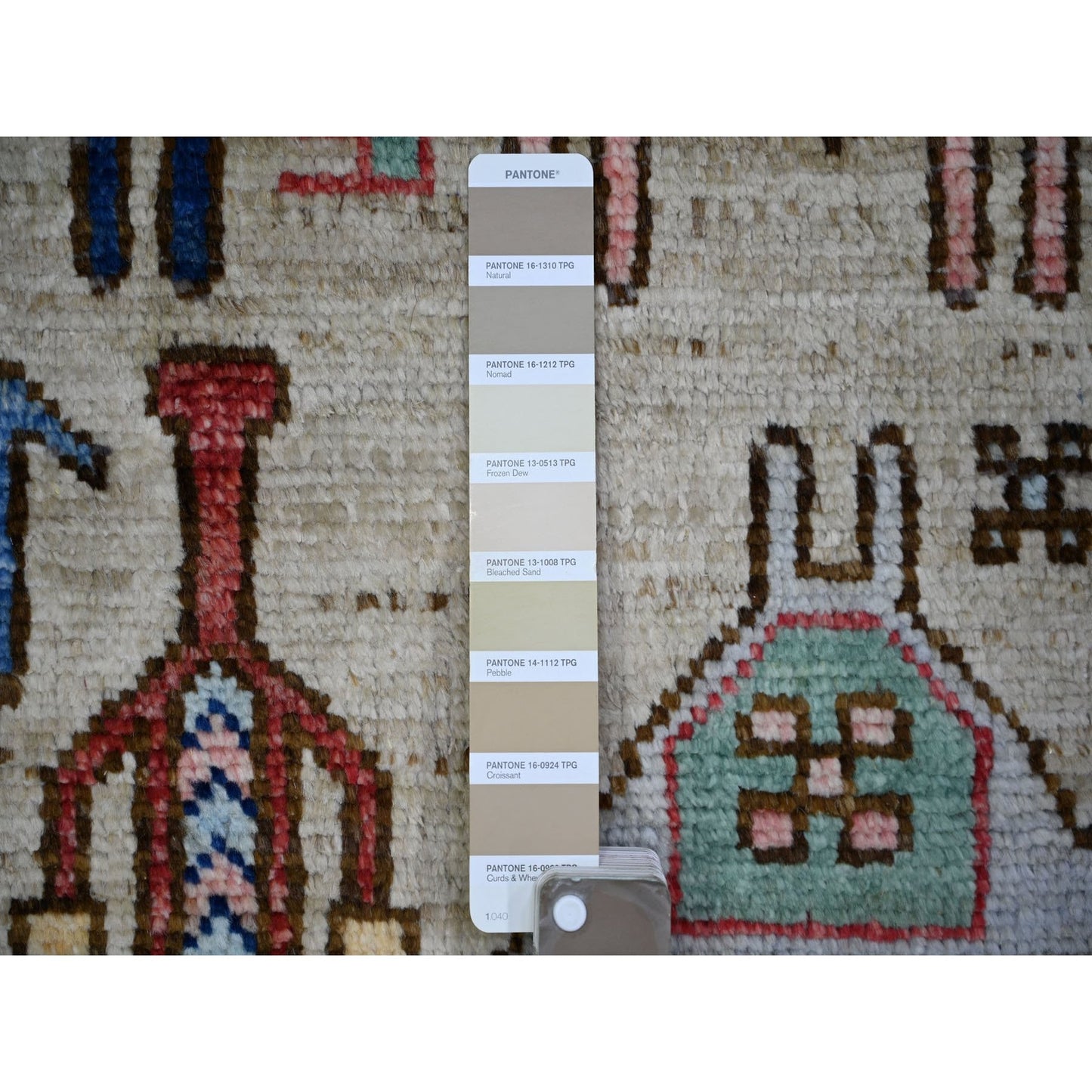 8'2"X9'9" Beige Anatolian Village Inspired Wool Hand Knotted Rug