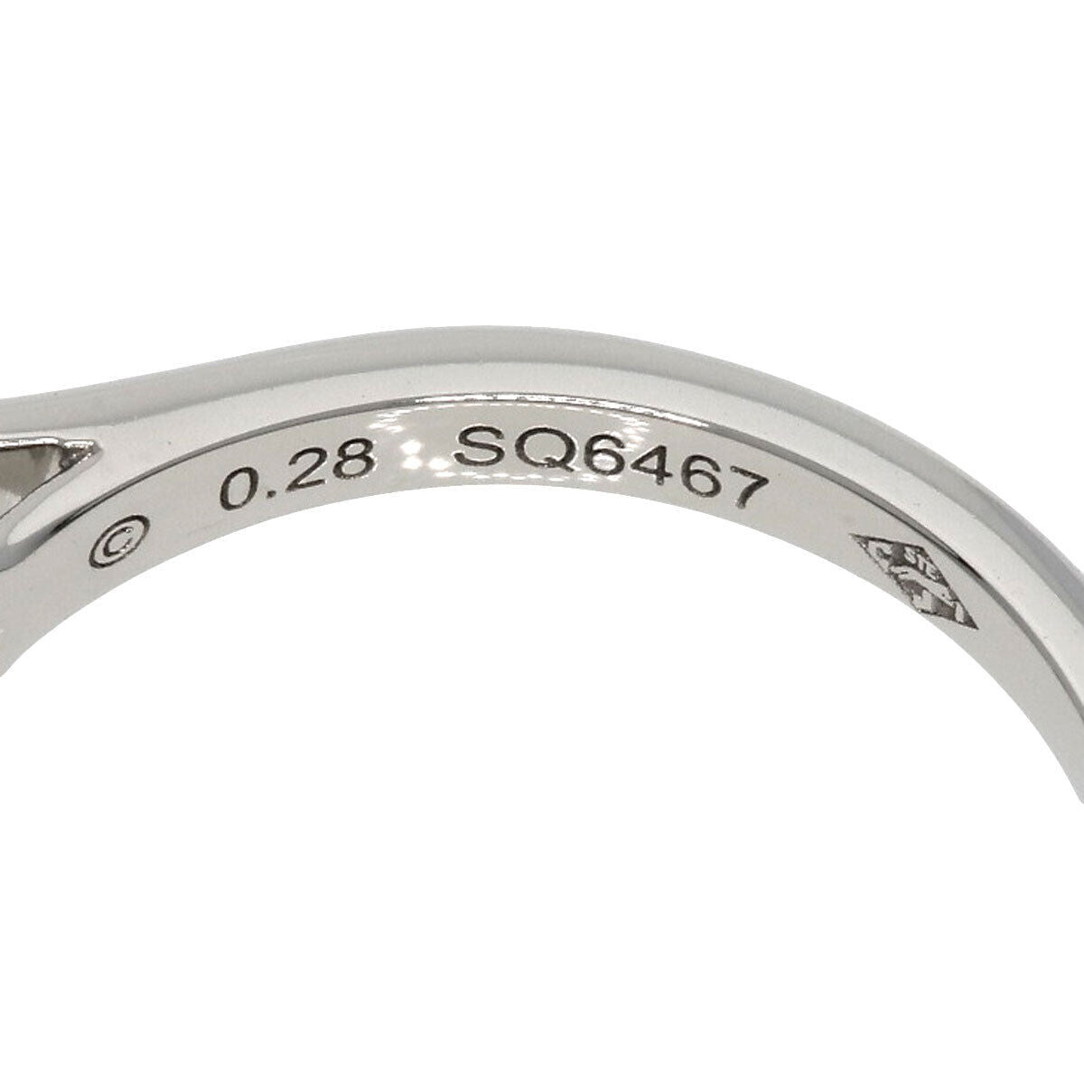 Cartier   Ring Solitaire 1P Diamond #49 Platinum