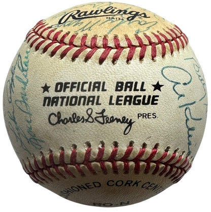 (JSA) MLB Hall Of Famers Autographed Official Baseball
