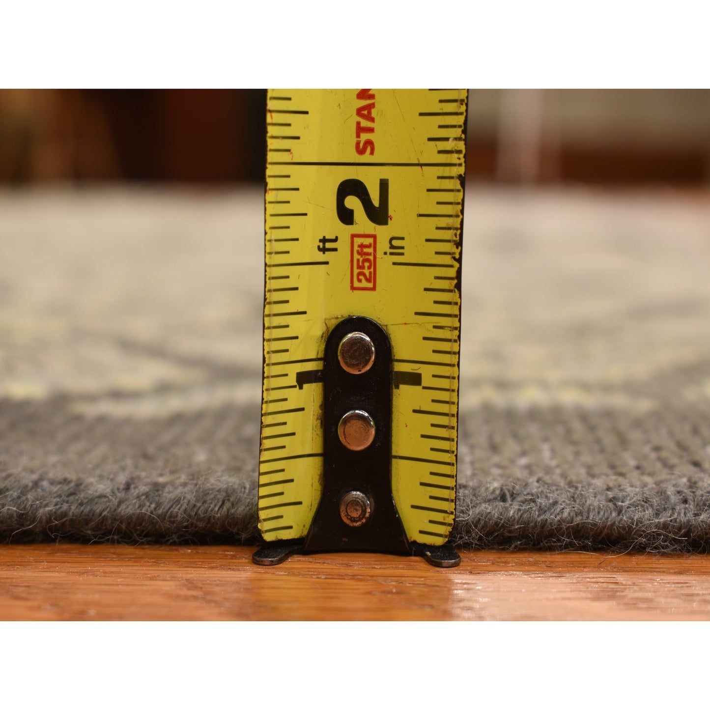 11'8"X15' Carbon Gray Turkish Knot Oushak Wool Hand Knotted Oversized Rug