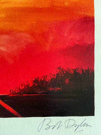 Bob Dylan Lithograph Coa Signed Op Limited Edition 250 Art Museum