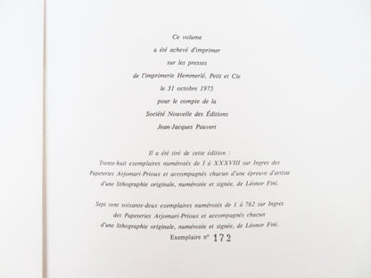 Pauline Reage Histoire D'O 1975 1St Edition