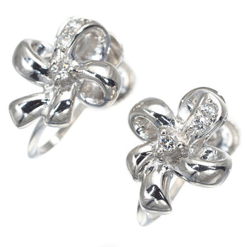 Tasaki Earrings Diamond 0.02Ct/0.02Ct Flower 900