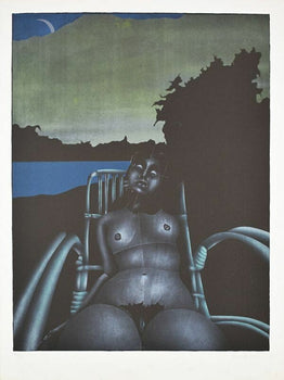 Paul Wunderlich - Twilight 2 Ed125 Original Lithograph Signed Surrealism Art