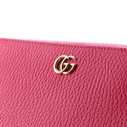 Gucci Gg Marmont Zip Around Wallet Leather