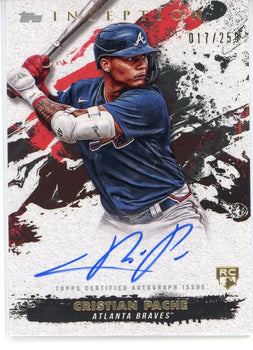 Christian Pache Autographed 2021 Topps Inception Rookie Card #Resa-Cpa