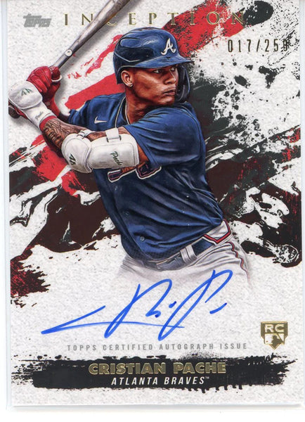 Christian Pache Autographed 2021 Topps Inception Rookie Card #Resa-Cpa