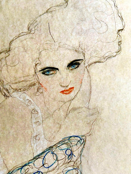 Gustav Klimt Lithograph Coa Signed Op Numbered