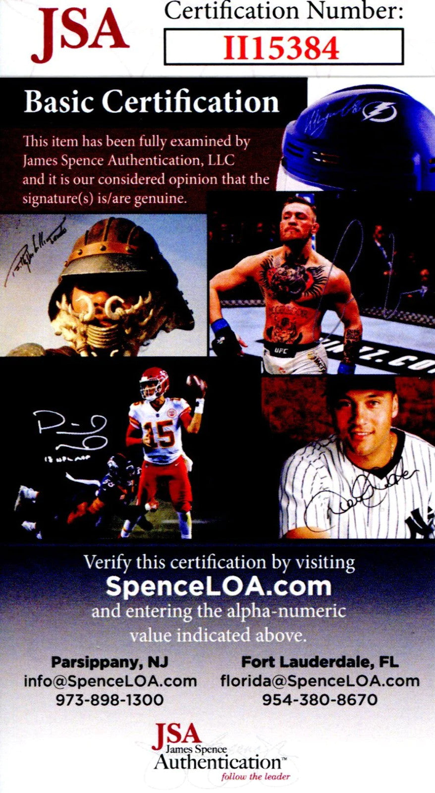 Al Cervi Autographed Hand Filled Out Survey Page (Jsa)