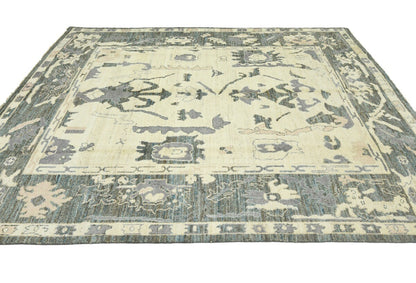 8X10 Ft Oushak Peshawar Oriental Rug Floral