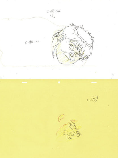 Katsuhiro Otomo pencil on paper drawing cel animation AKIRA person Japanese