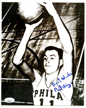 Paul Arizin Autographed 8X10 Photo (Jsa)