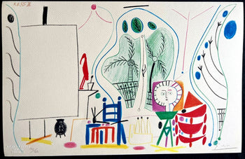 Pablo Picasso Lithograph Coa Signed Limited Print