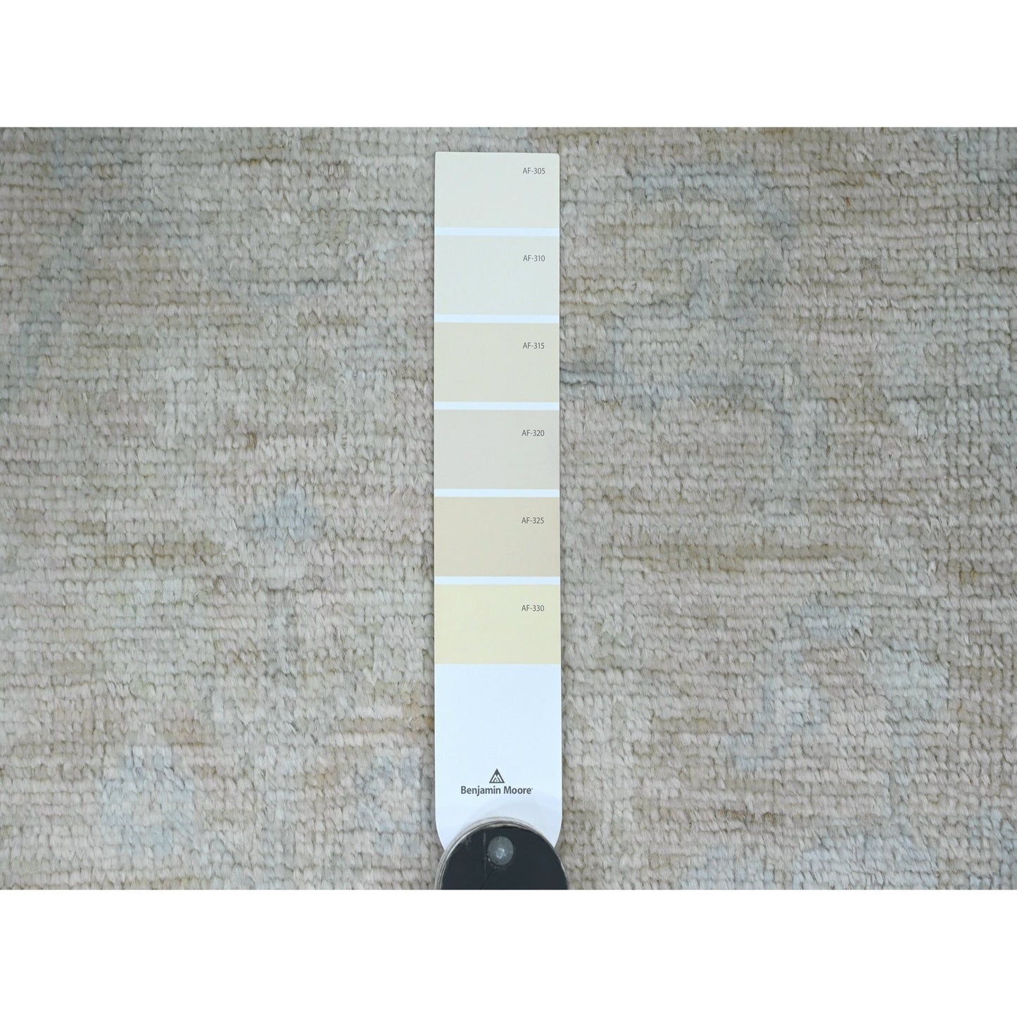 4'X5'9" Brown 100% Wool Afghan Angora Oushak Hand Knotted Oriental Rug