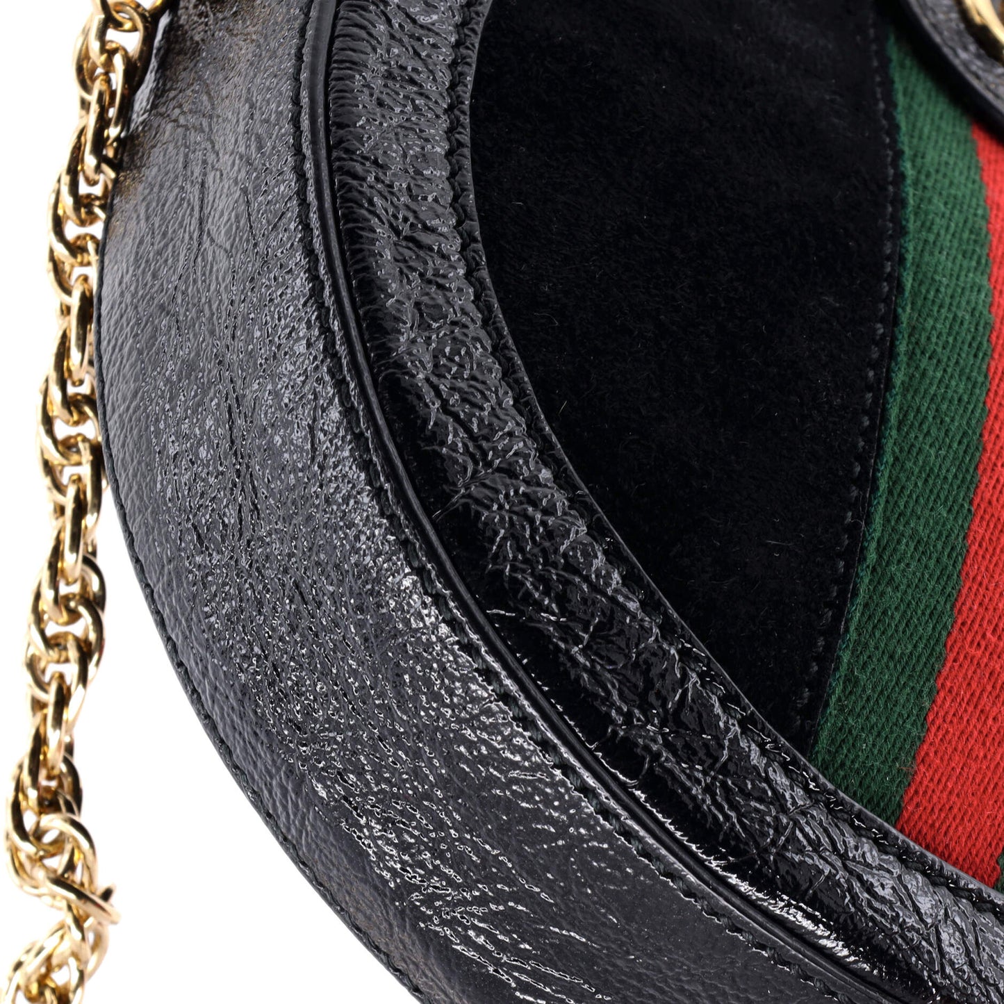 Gucci Ophidia Round Shoulder Bag Suede Mini