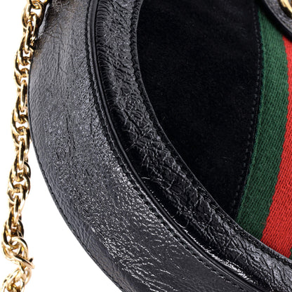 Gucci Ophidia Round Shoulder Bag Suede Mini
