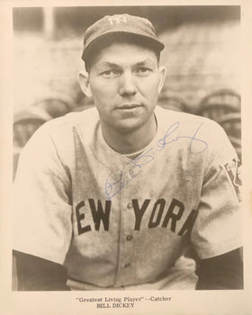 Bill Dickey Autographed 8X10 Jsa Certified Photo