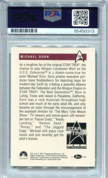 Michael Dorn 1991 Star Trek The Next Generation #134 Psa Authentic Auto Card
