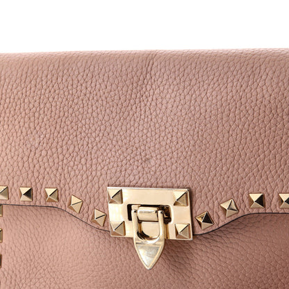 Valentino Garavani Rockstud Flip Lock Flap Bag Leather Large