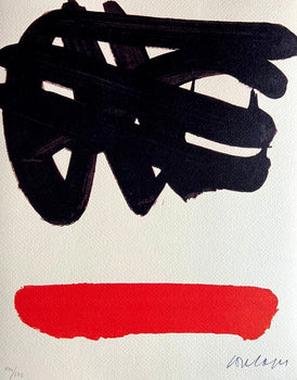 Pierre Soulages Coa 1995 Signed Op Numbered