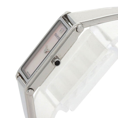 Stainless GUCCI Square Face 1P Diamond Bangle Watches 1500L Stainless Steel/