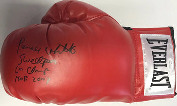 Pernell Whitaker Autographed Red Everlast Left Boxing Glove (Jsa)