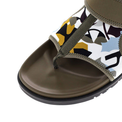 Hermes Men'S Giorno Sandals Neoprene And Leather