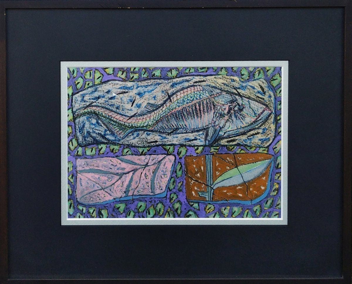 Graham Snow Small Study 1990 Gouache & Conte On Paper Galleria Grafica Tokio