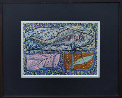 Graham Snow Small Study 1990 Gouache & Conte On Paper Galleria Grafica Tokio