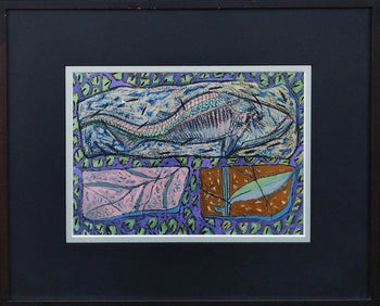 Graham Snow Small Study 1990 Gouache & Conte On Paper Galleria Grafica Tokio