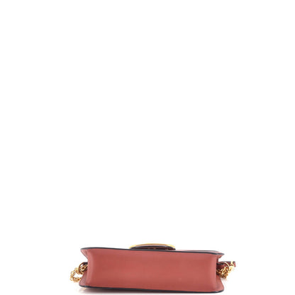 Valentino Garavani Vlogo Loco Flap Shoulder Bag Leather Medium