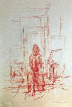 Alberto Giacometti Lithograph Coa Signed Numbered By Hand 180 Ex