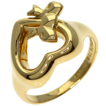 Tiffany&Co.   Ring Ribbon Heart K18 Yellow Gold