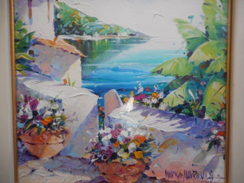 Marko Mavrovich Original Painting Oil On Canvas Signed Framed American Art