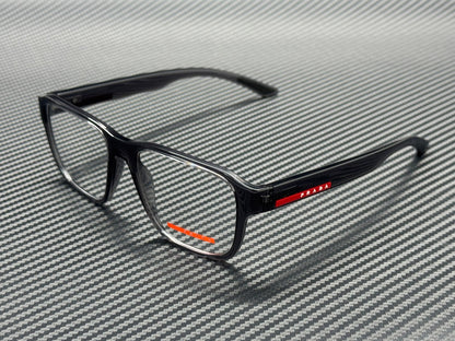 PRADA LINEA ROSSA PS 05RV 01D1O1 Transparent Grey Men's 54 mm Eyeglasses